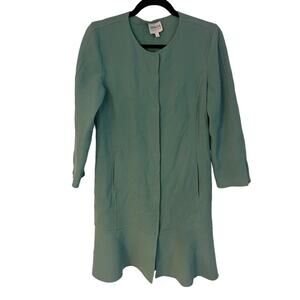 Armani Collezioni Green Round Neck Blazer Dress Size 6